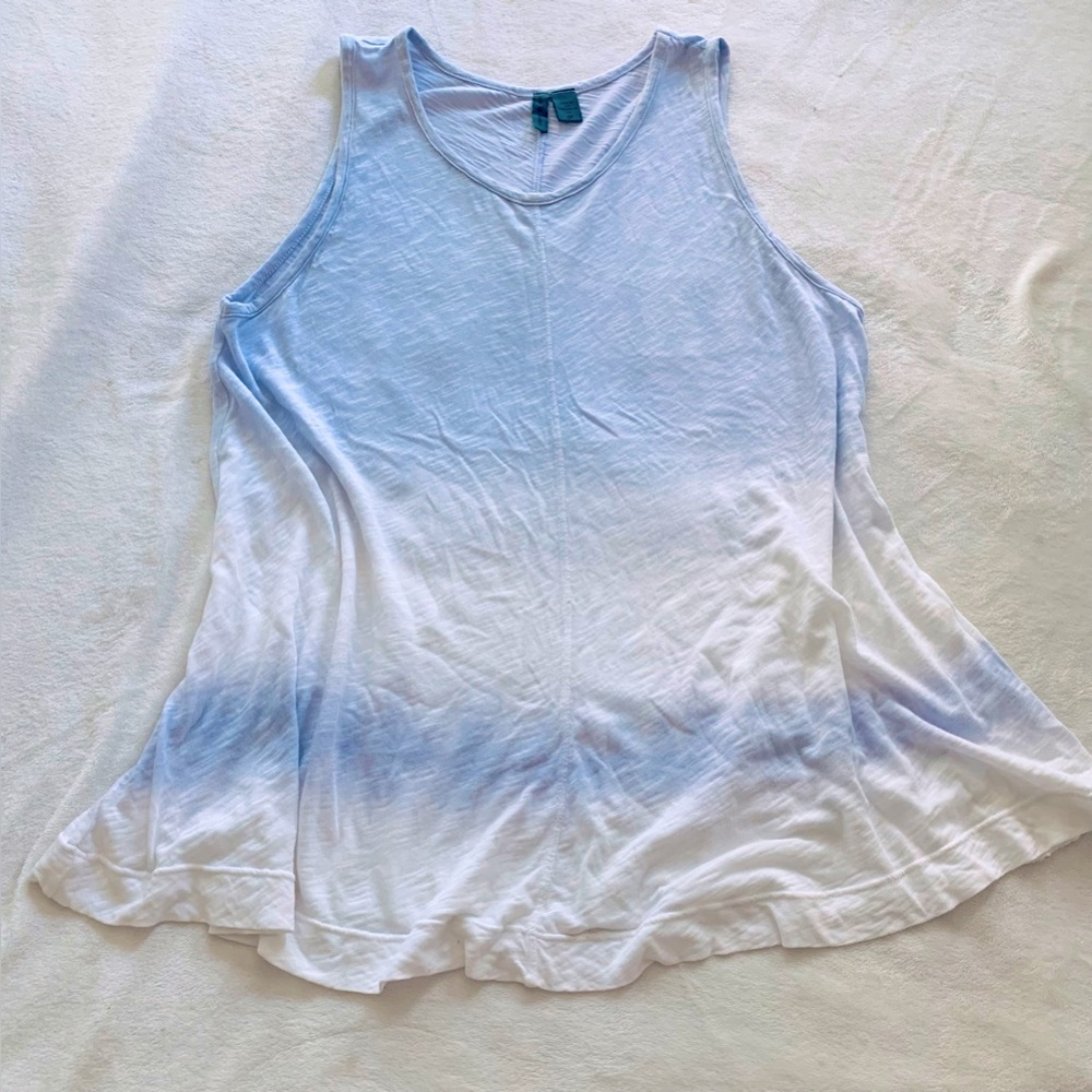 Anthropologie Lavender and White tie dyed  Swing Tank Top Sz Sp … 3/$15